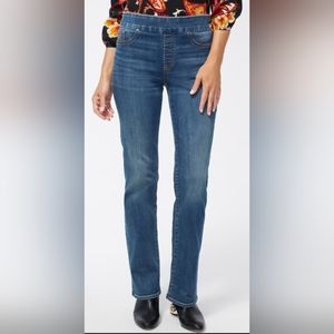 Chico's Pull On Slim Boot Jeans Size 12